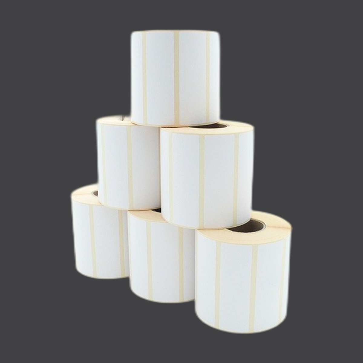 Etikettenrolle - Thermotransfer, 90 x 29mm, D96mm, Kern 40, 1300 Etiketten/Rolle, permanent, **perforiert**, aussen gewickelt, 12 Roolen/VPE