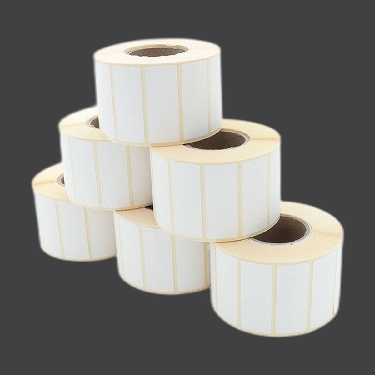 Etikettenrolle - Thermodirekt 50 x 20mm, D105mm, Kern 40, 1500 Etiketten/Rolle, permanent