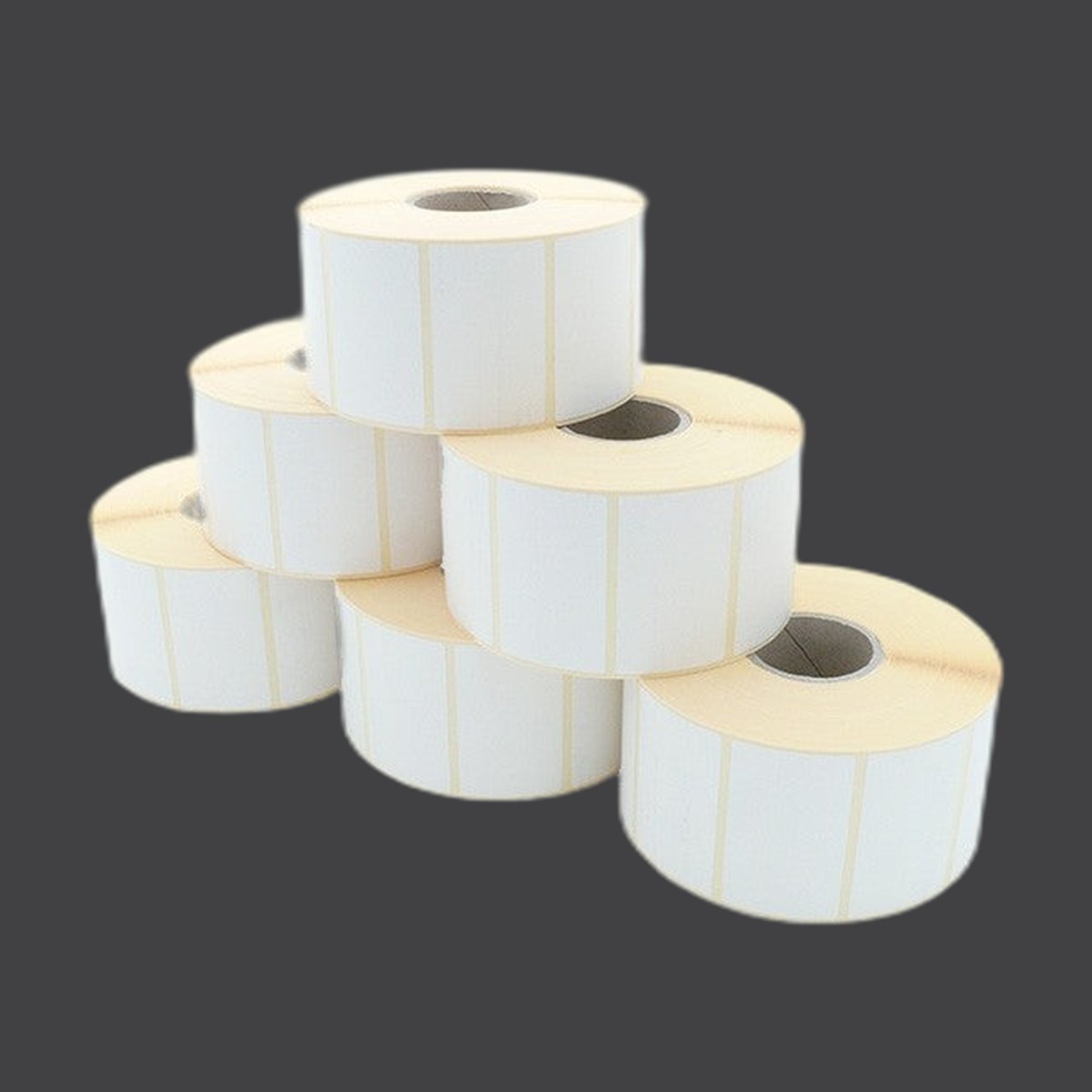 Etikettenrolle - Thermodirekt, 60 x 36mm, D127mm, Kern 40, 2000 Etiketten/Rolle, permanent, aussen gewickelt