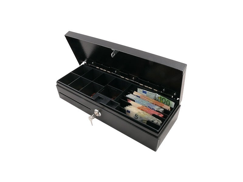 AC-F460 - Yaylı Kapaklı Para Çekmecesi, Antrasit, Mikro Anahtarlı 24V EPS Bağlantı (POS-303)