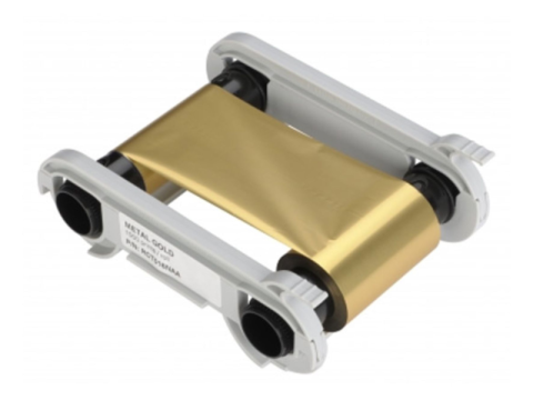 Farbband gold monochrom für Zenius, Edikio und Primacy - 1000 Karten/Rolle