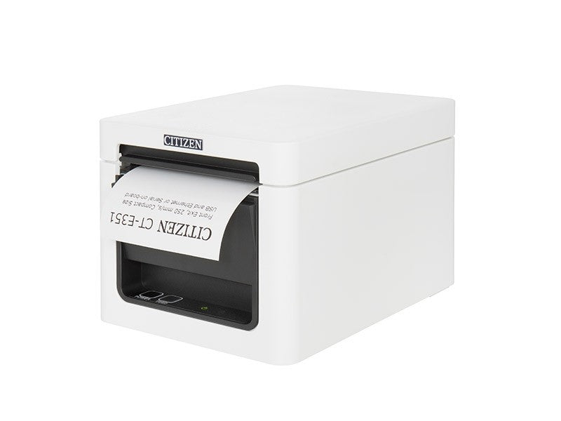 CT-E351 - Bondrucker, thermodirekt, 80mm, Frontausgabe, 203 dpi, USB + Ethernet, weiss