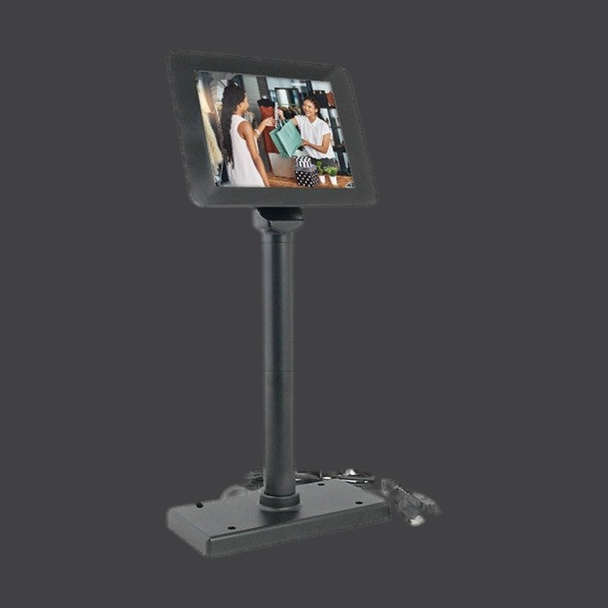 SD800 - 8" Kassenmonitor, True Flat Display, USB Anschluss, schwarz