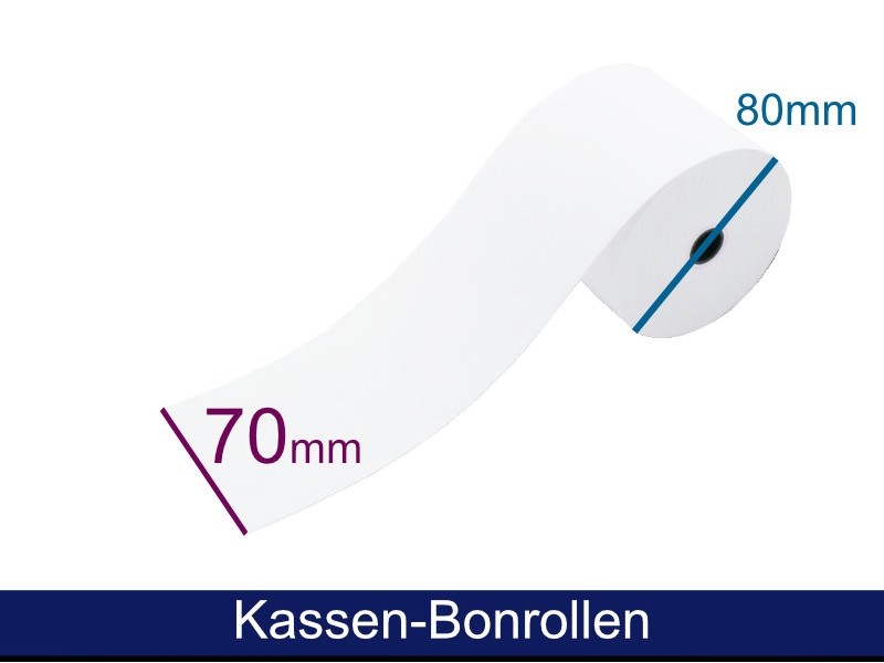 Kasa rulosu - Normal kağıt HF 69-70 80 12 (G/Ç/K), yaklaşık 58m