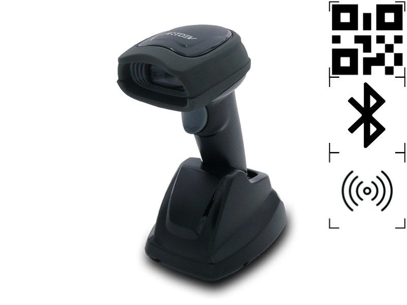 AS-3310 - High-End Wireless 2D Barcode Scanner, Bluetooth, USB-KIT, black