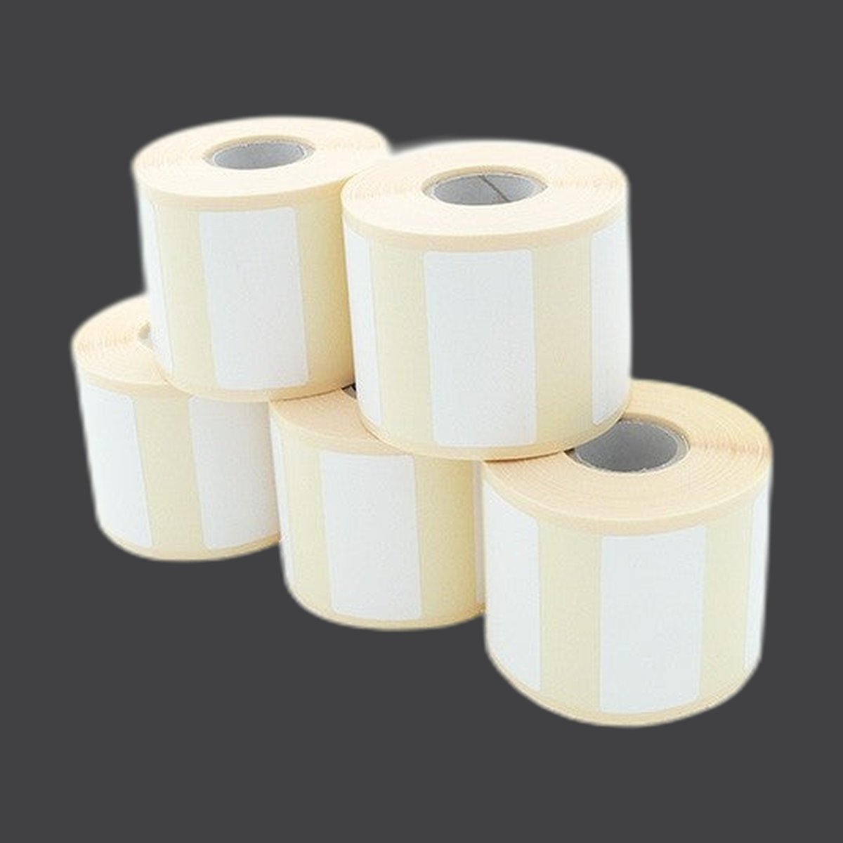 Etikettenrolle - Thermodirekt 50 x 25mm, D83mm, Kern 25, 750 Etiketten/Rolle, permanent für Citizen CBM270