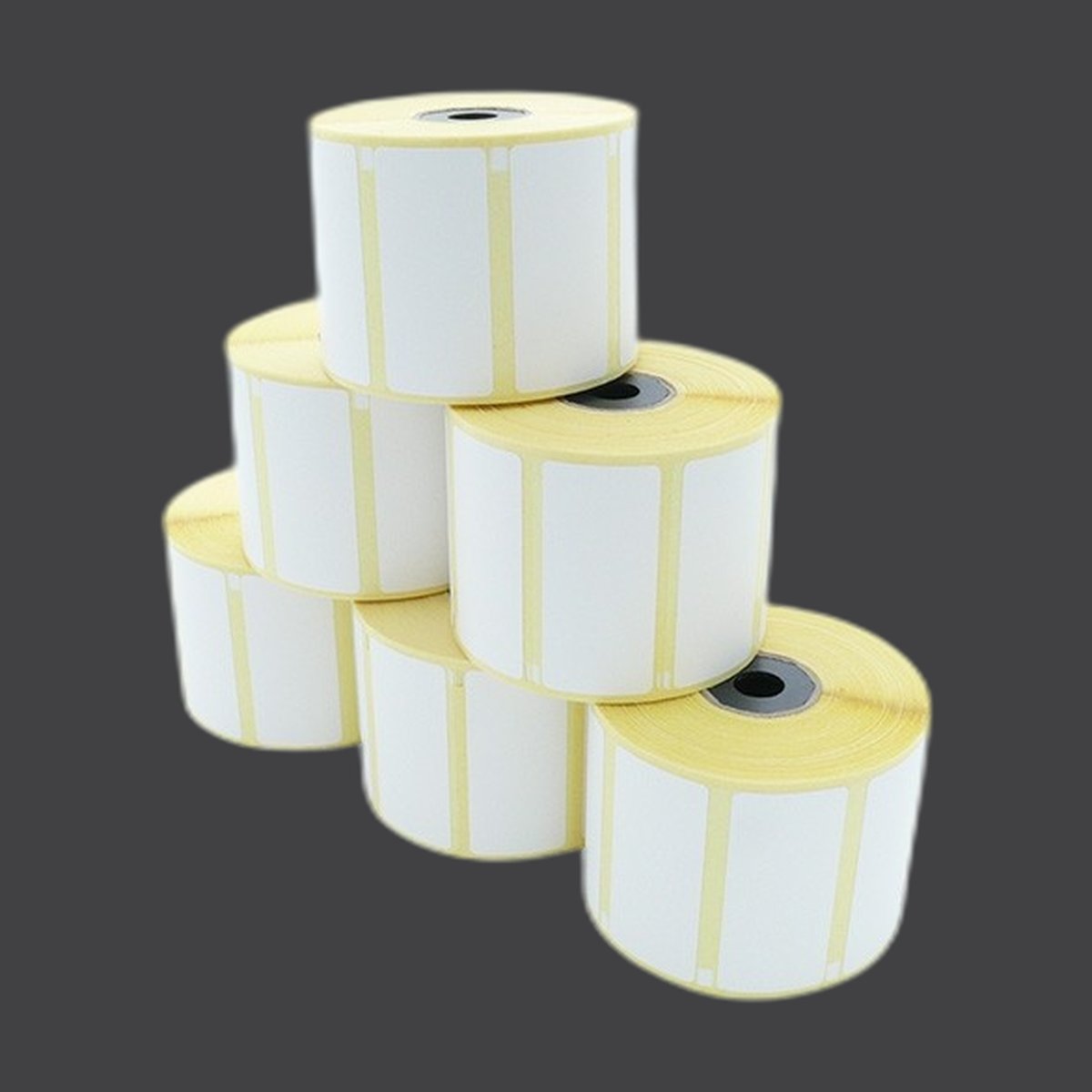 Etikettenrolle - Thermodirekt, 56 x 25mm, D76-80mm, Kern 12/25,1000 Etiketten/Rolle, ablösbar, für Epson TM-L60