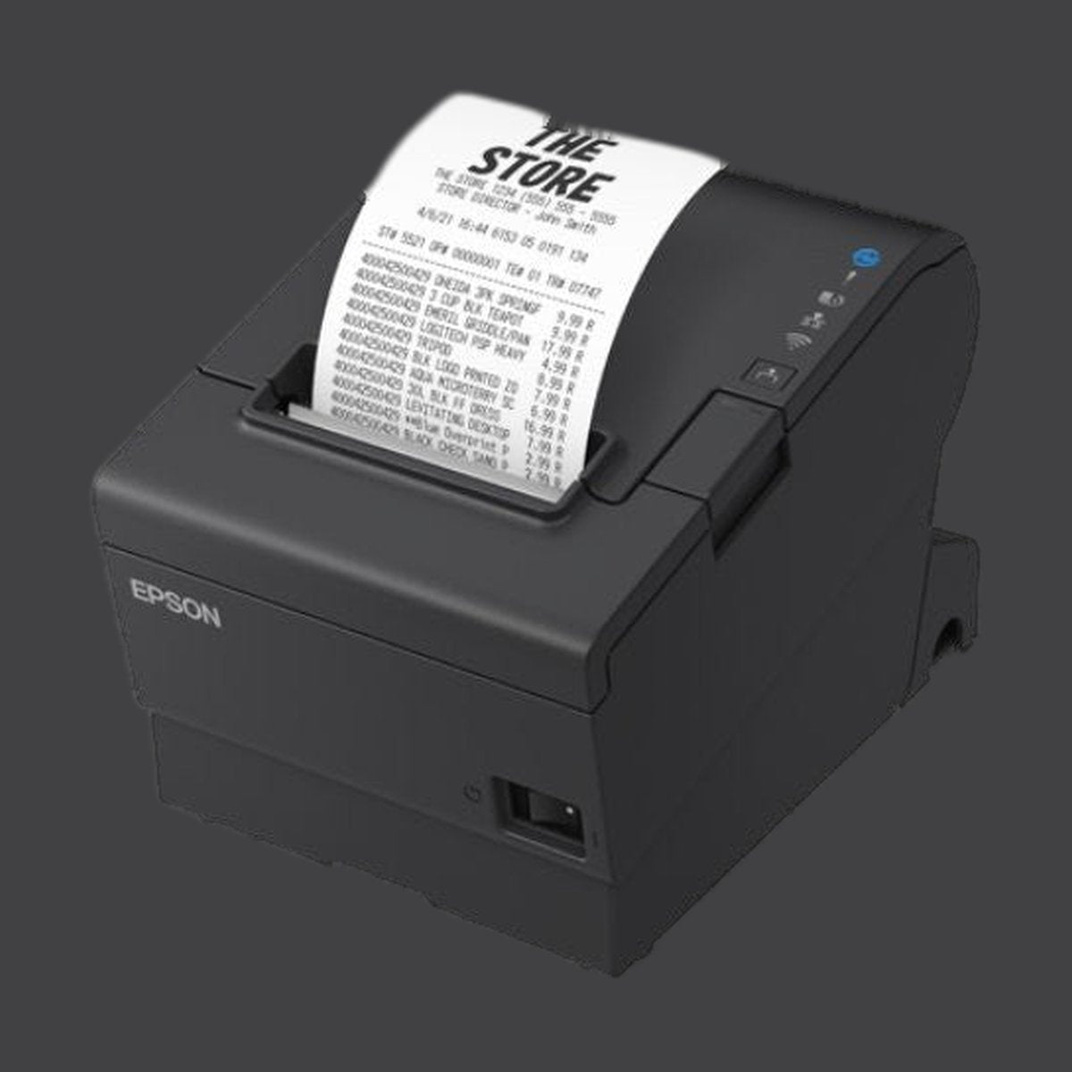 TM-T88VII-B - USB + Ethernet + RS232, Fiş Termal Yazıcı, 80 mm, siyah