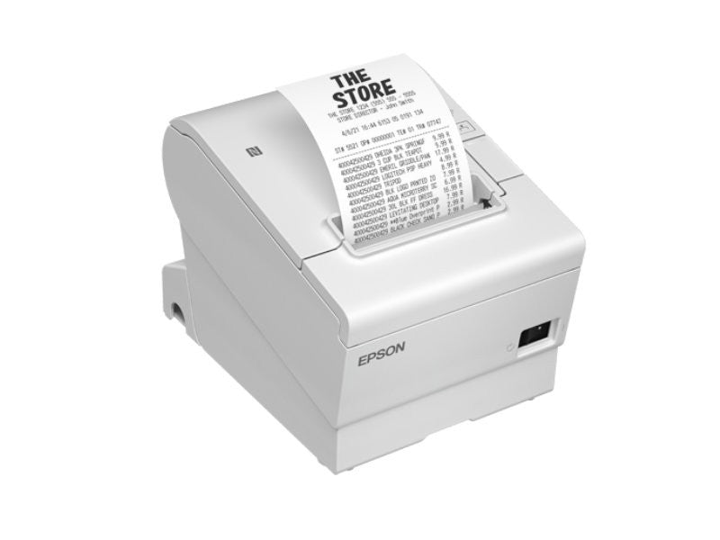 TM-T88VII-W - powered USB + Ethernet, Bon-Thermodrucker, 80mm, weiss