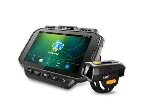 U2 - 4" Wearable Computer, Android 10, 3GB/32GB, Quad-Core, IP65, **Inkl. R70 Bluetooth Ring Scanner**