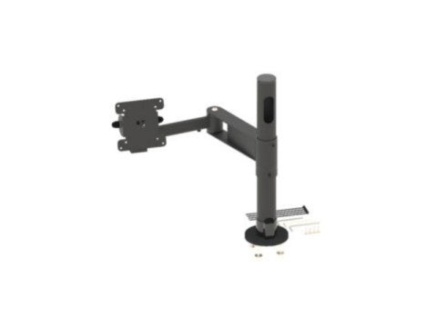 PRE-SET PRS06 - Basisstange + Doppelarm mit VESA (Standfuss B45, 400mm, Standardausschnitt, zweiarmig A45PI, 2x200mm, VESA 75/100VPI, einstellbare