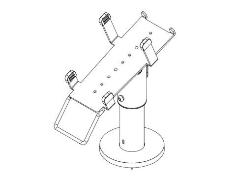 PRE-SET EFTS01 - EC-Karten Terminal Halterung für Ingenico Desk-3500, graphitgrau