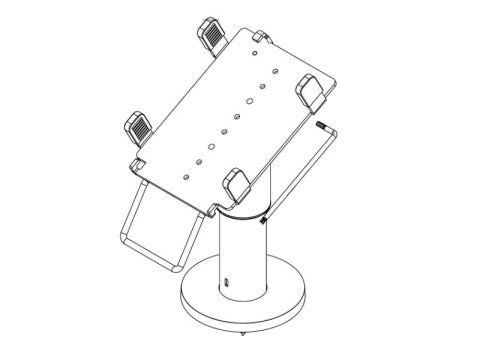 PRE-SET EFTS01 - EC-Karten Terminal Halterung für Ingenico Lane-5000, graphitgrau