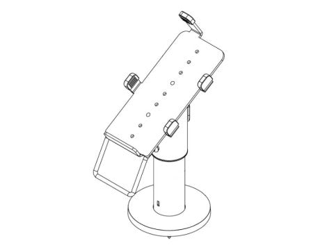 PRE-SET EFTS01 - EC-Karten Terminal Halterung für Verifone P400Plus, graphitgrau