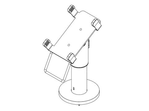 PRE-SET EFTS01 - EC-Karten Terminal Halterung für PAX A920, graphitgrau