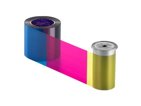 Farbband YMCKT, 500 Drucke (inkl. Reinigungskarte und Reinigungsrolle) für Sigma DS3