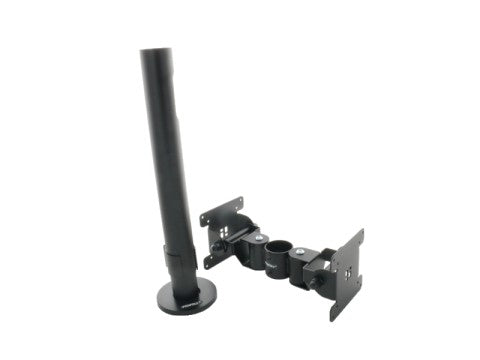 PRE-SET PRS03 - Basisstange + VESA-doppelt (Standfuss B45, 400mm, Standardausschnitt, VESA 75/100 V45, duale Rücken-an-Rücken-Version, höhen- und