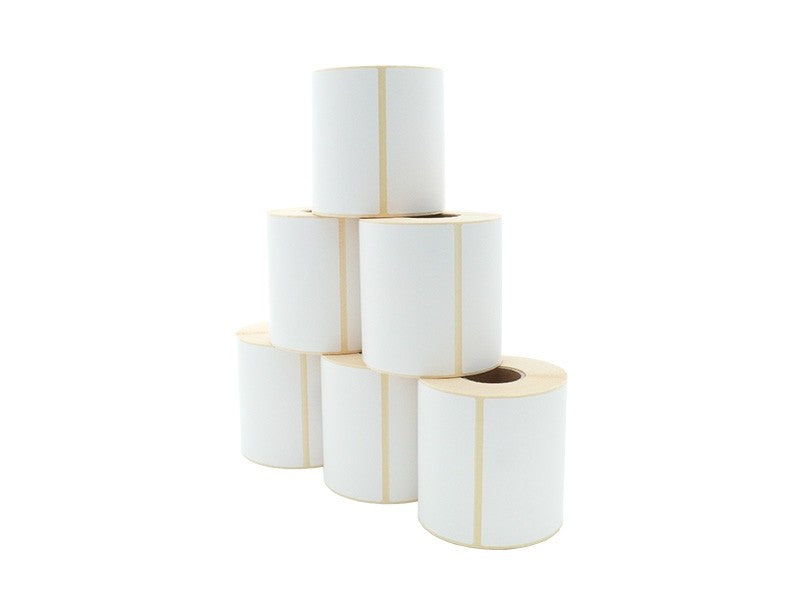Etikettenrolle - Thermodirekt, 101,6 x 101,6mm, D110mm, Kern 40, 480 Etiketten/Rolle, permanent