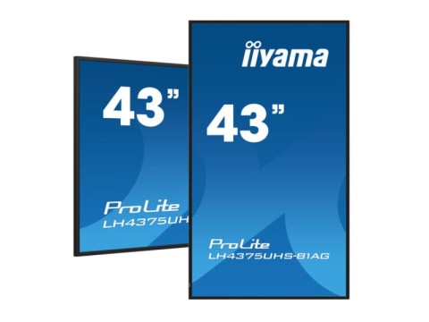 PROLITE LH4375UHS-B1AG - 42.5" Digital Signage Display, Android 11, 4K UHD Auflösung, Anti-Einbrenn-Funktion, Intel SDM-Slot, schwarz