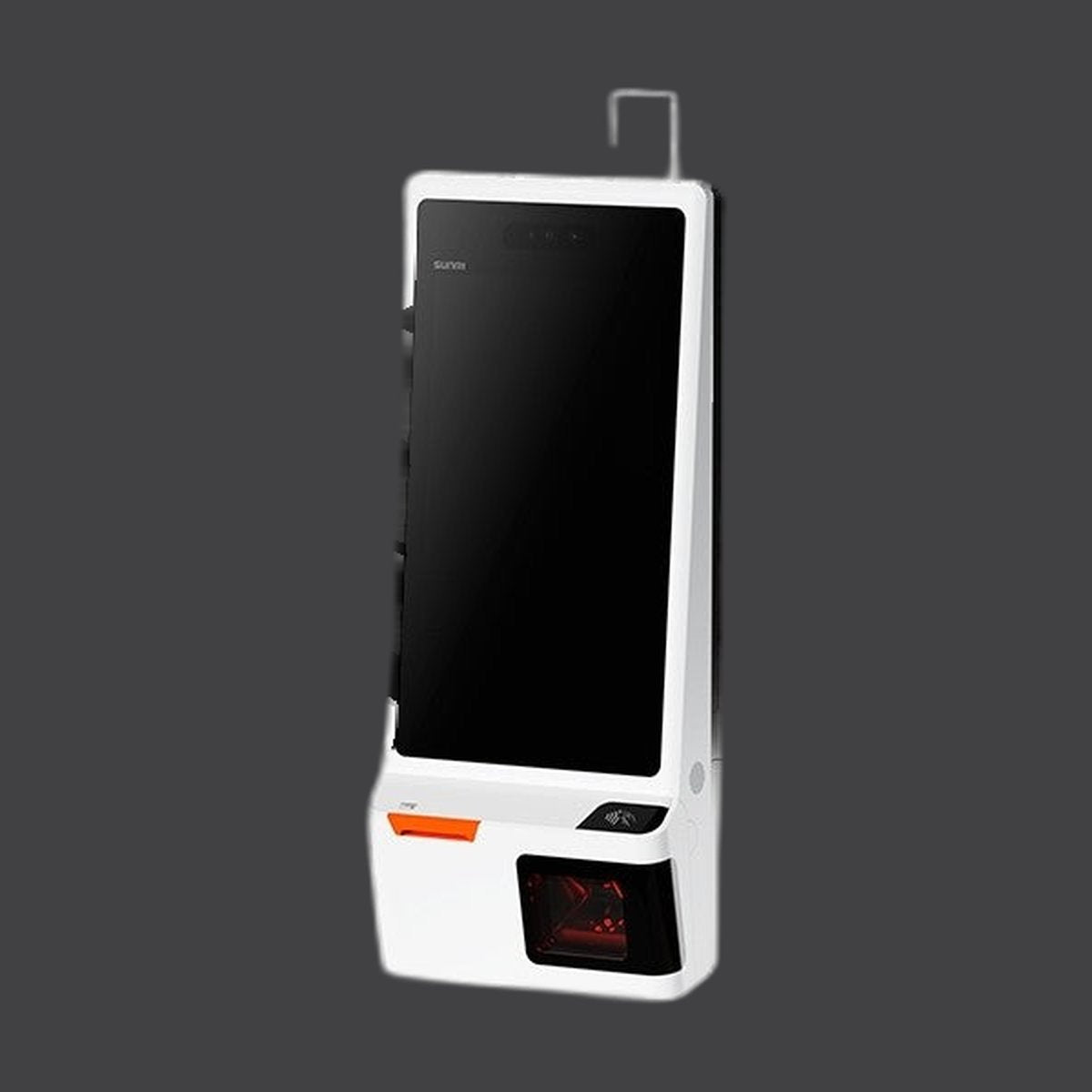K2 - Self-Ordering-Kiosksystem mit 24"-Full HD Touch-Display, Android 13 mit GMS, Newland 2D Scanner, 80mm Bondrucker