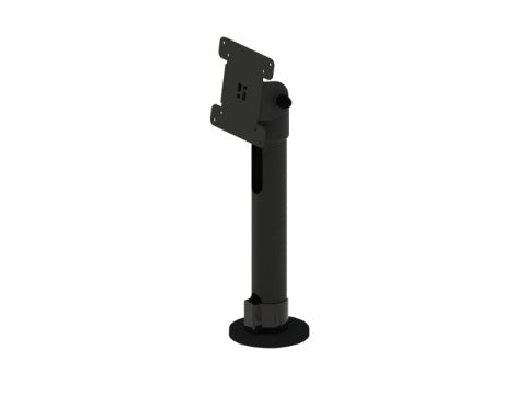 PRE-SET PRS02 - Basisstange + VESA-Oberseite (Standfuss B45, 300mm, Standardausschnitt, VESA 75/100 V45, obere Version, einstellbarer Winkel), schwarz