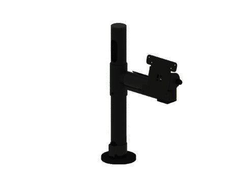 PRE-SET PRS04 - Basisstange + Arm mit VESA (Standfuss B45, 400mm, Standardausschnitt, Arm A45PI, 200mm, schnelle Kabelinstallation mit VESA75/100VPI,