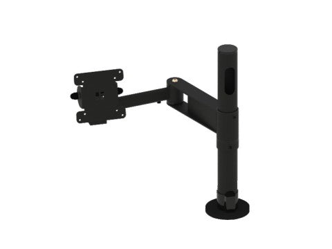 PRE-SET PRS06 - Basisstange + Doppelarm mit VESA (Standfuss B45, 400mm, Standardausschnitt, zweiarmig A45PI, 2x200mm, VESA 75/100VPI, einstellbare