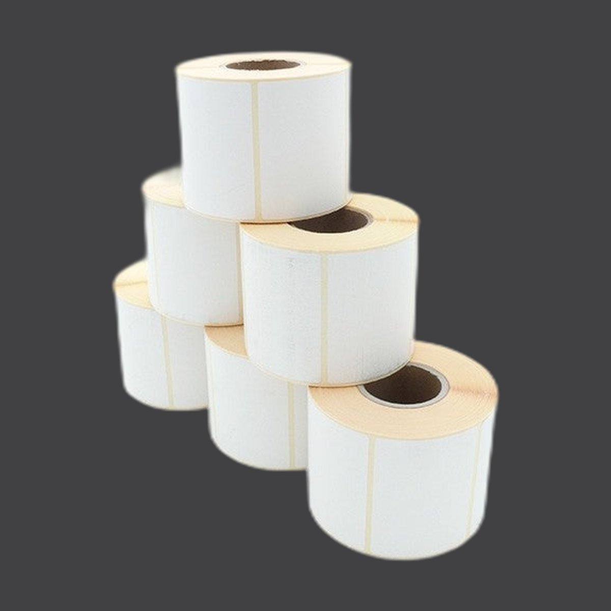 Etikettenrolle - Thermodirekt 70 x 52mm, D100mm, Kern 40, 750 Etiketten/Rolle, permanent