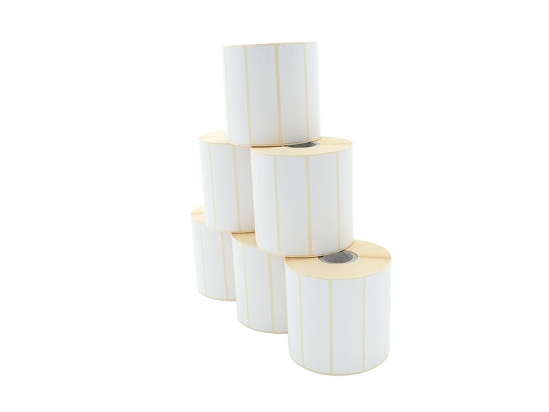 Etikettenrolle - Thermodirekt, 80 x 23mm, D100mm, Kern 25,1500 Etiketten/Rolle, permanent, 48 Rollen/VPE
