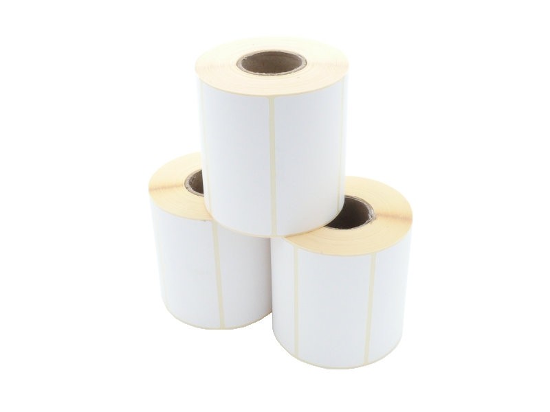Etikettenrolle - Thermotransfer, 100 x 50mm, D103mm, Kern 40, 930 Etiketten/Rolle, permanent, ***perforiert nach jedem Etikett***