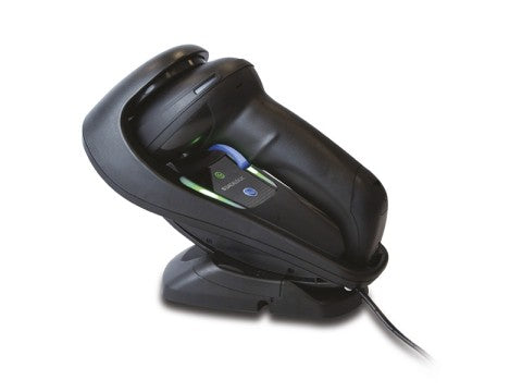 Gryphon GM4500 - Kabelloser 2D-Barcodescanner, 433 MHz, USB-KIT mit Lade-/Übertragungsstation, schwarz