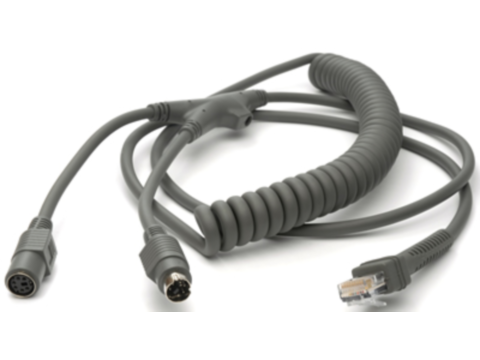PS2-Kabel - spiral für LS3408, LS3578, LS9208 und DS9808