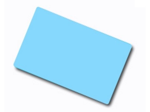 Plastik Kart - 86 x 54mm, 30mil, 0.76mm (boş) - açık mavi