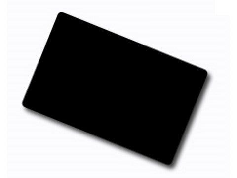 Plastik kart - 86 x 54 x 0.76mm, 30mil, boş, siyah