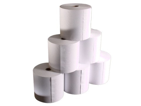 Maxstick - trägerlose Etiketten, Breite 80mm, Durchmesser 80mm, 1"-Kern, Länge 52m, ablösbar für TSP654IISK