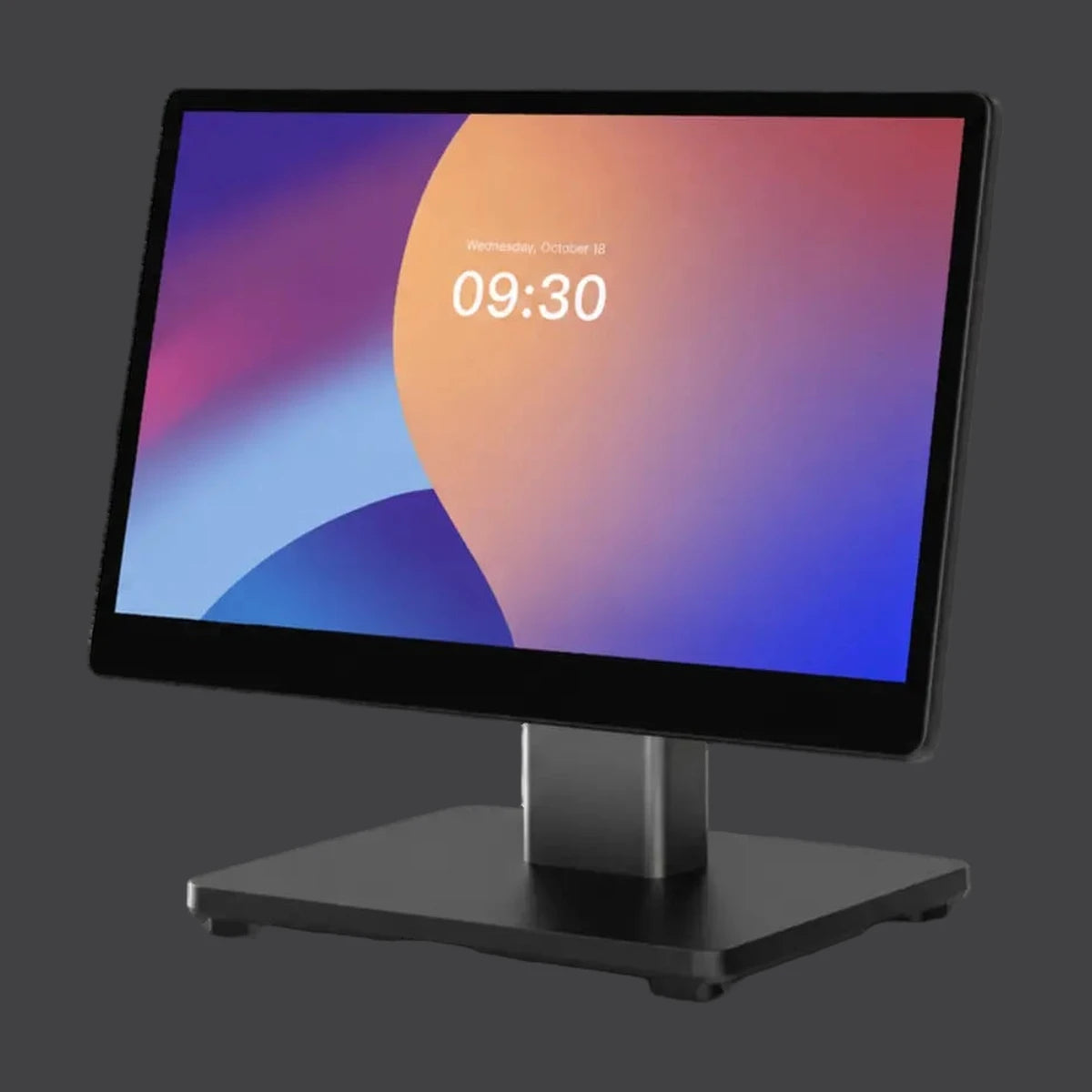 Swan 2 - 15.6" Touchsystem, Android 13, 4GB RAM, 64GB ROM – weitere Ansicht auf einheitlichem Anthrazit-Hintergrund