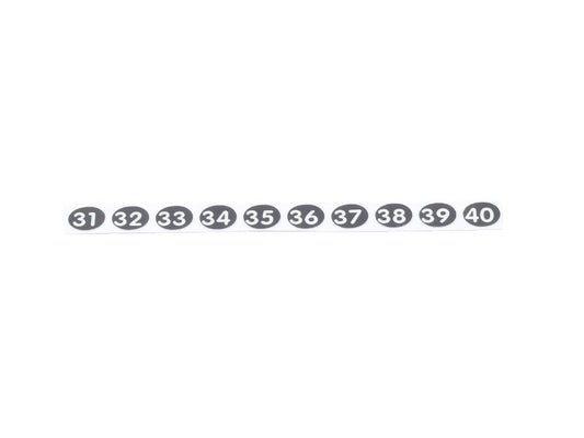 Pen Sticker Numbers 31, 32, 33, 34, 35, 36, 37, 38, 39, 40 for Server Pens