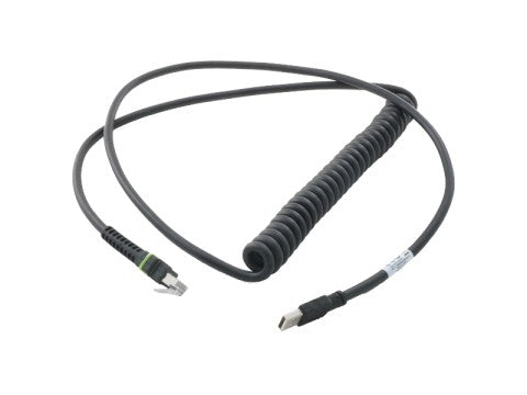 USB-Kabel - Serie A, 3.6m, spiral, geschirmt für DS3600-Serie, LI3678 und LI3608