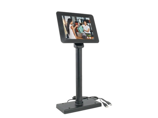SD800 - 8" Kasa Monitörü, Düz Ekran, USB Bağlantısı, siyah
