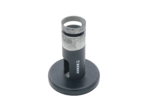 Sockel - Rohrdurchmesser 40mm, Höhe 120mm, Kabelausschnitt im Fuss für FlexiStand