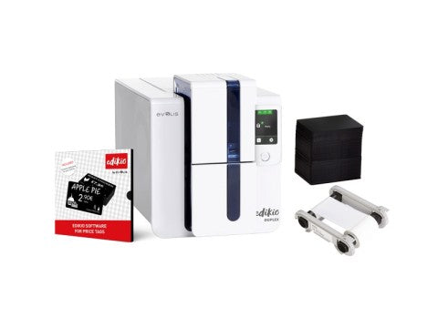 Edikio Duplex - Beidseitiger Druck (Kreditkartenformat), USB, Ethernet, Thermotransfer