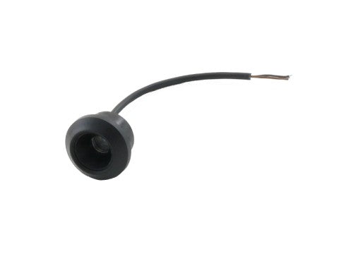 Einbau-Stiftschloss mit Gewinderosette, Kabel 10cm mit Lötenden