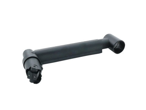 SpacePole Mount - Peripherie-Arm, 300mm mit Rotationsslot 210° (inkl. Kippgelenk, Verschlussring und Kabel Clip), schwarz