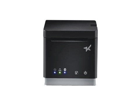 MCP21 LB BK - Frontausgabe-Bondrucker mit Abschneider, thermodirekt, 58mm, 203dpi, USB, LAN, Bluetooth, iOS USB &quot;Data & Charge&quot;