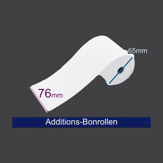 Additionsrolle - Normalpapier HF 76 65(70) 12 (B/D/K), ca. 40m