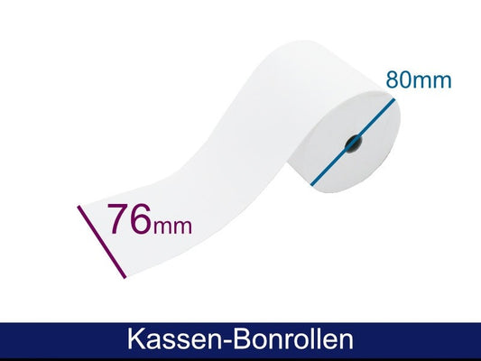 Yazar kasa rulosu - Normal kağıt HF 76 80 12 (G/Ç/N), 60g, yaklaşık 58m