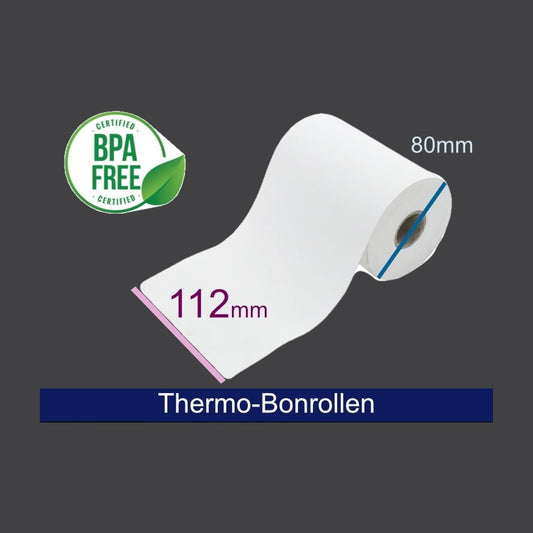 Thermorolle - 112 80 25 (B/D/K) weiss, ca 70m