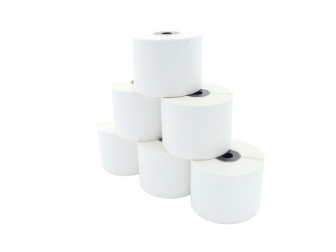 Etikettenrolle - Thermodirekt 56 x 50mm, D79mm, Kern 12/25, 535 Etiketten/Rolle, permanent für TM-L60