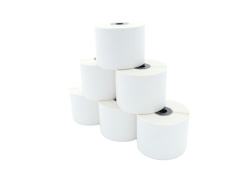 Etikettenrolle - Thermodirekt 56 x 50mm, D79mm, Kern 12/25, 535 Etiketten/Rolle, permanent für TM-L60