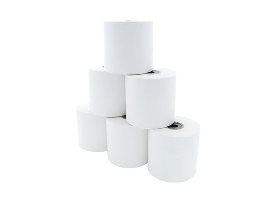 Label roll - thermal direct, 80mm continuous, D80mm max, core 25, 30m/roll, permanent